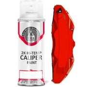 ERA Paints Red Brake Caliper Paint With Omni-Curing Catalyst - 2K Aerosol High Gloss Chemical Resistant and Extremely Durable Against Color Fade and Brake Fluid