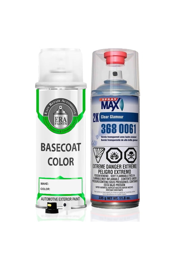 S4 - Solar for FORD Exact Match Spray Paint Spray - Essential Kit w/ 2K SprayMax Clearcoat