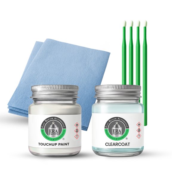 ERA Paints UK - Alpine White for Mazda - Exact Match Automotive Touch Up Paint Jar - Car Scratch & Chip Repair - Essential Kit