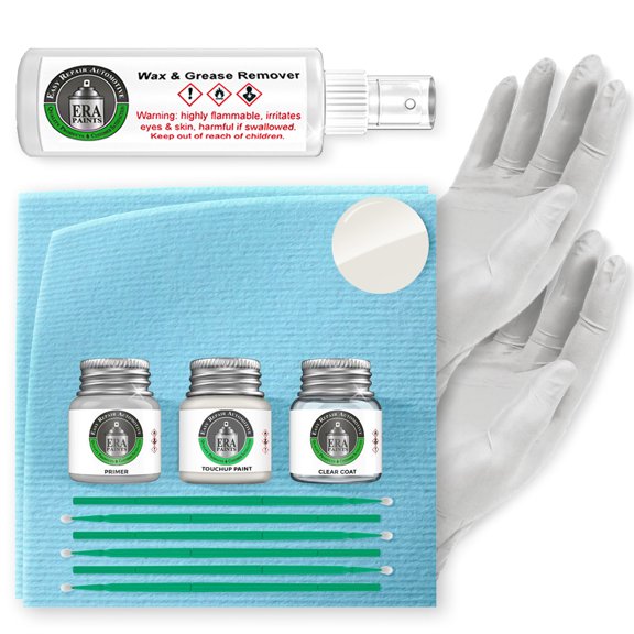 ERA Paints W83 - Scotia White for MITSUBISHI Exact Match Touch Up Paint Jar - Pro Kit