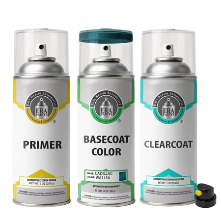 ERA Paints WA115A - Dark Calypso Green Metallic for Cadillac Exact Match Touch-Up Spray Paint - Premium Kit