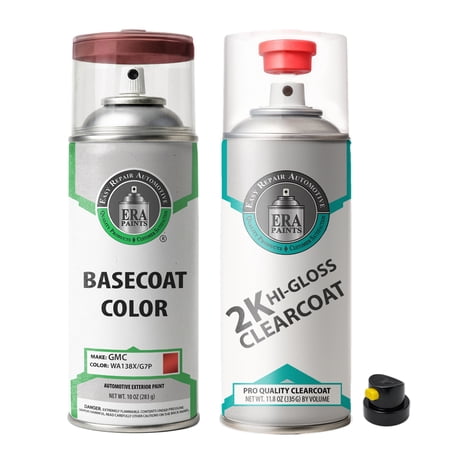 ERA Paints WA138X/G7P - Tin Roof Rusted Metallic for GMC Exact Match Touch Up Paint Spray - 2K Essential Kit