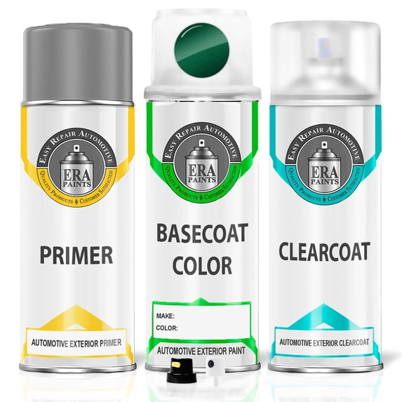 ERA Paints WA566F - Meadow Green Metallic for CADILLAC Exact Match Touch Up Paint Spray - Premium Kit