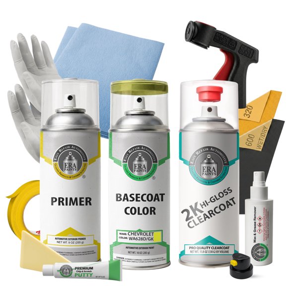 ERA Paints WA628D/GKO - Shock for Chevrolet Exact Match Touch-Up Spray Paint - 2K Pro Kit