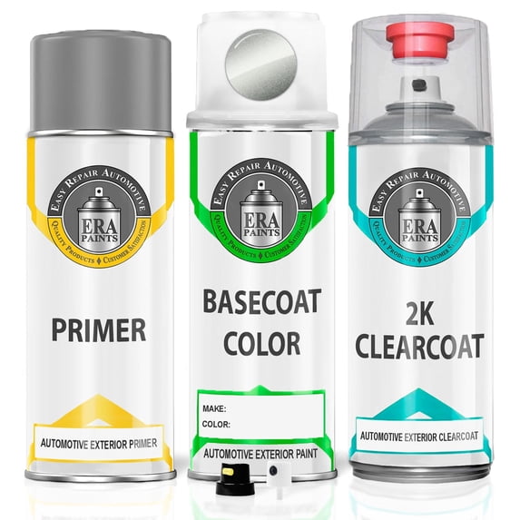 ERA Paints WA636R/GAN - Silver Ice for BUICK Exact Match Touch up Paint Spray - 2K Premium Kit
