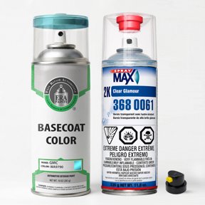 ERA Paints WA9790 - Light Quasar Blue Metallic for GMC Exact Match Automotive Spray Paint - Essential Kit w/ 2K SprayMax Clearcoat