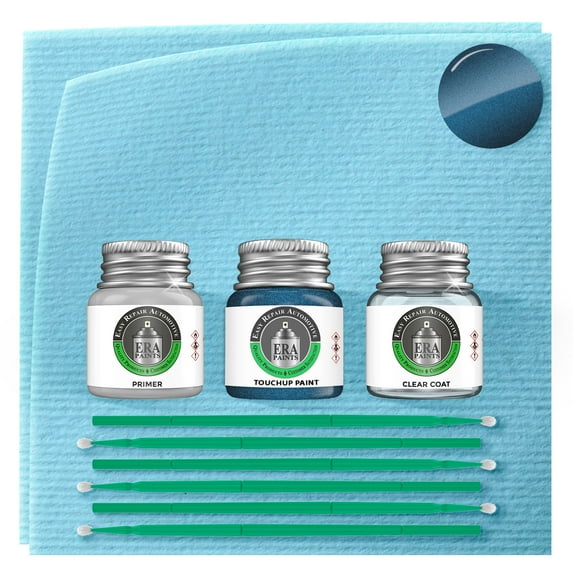 ERA Paints WA9907 - Adriatic Blue Metallic for CADILLAC Exact Match Touch Up Paint Jar - Premium Kit