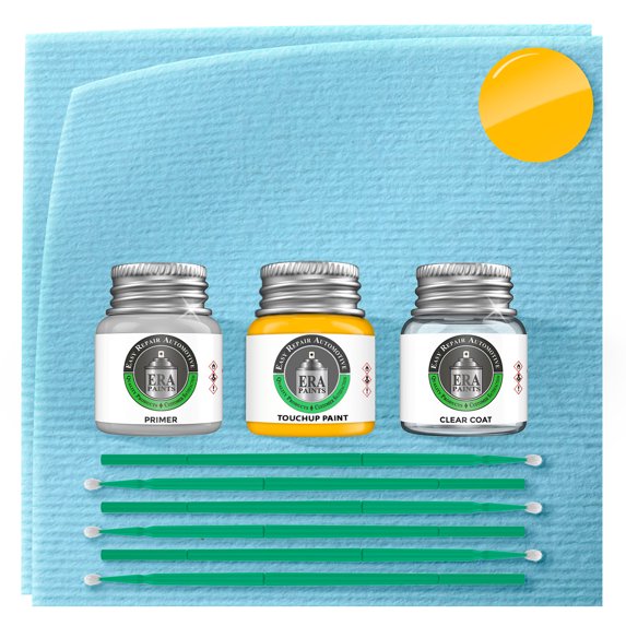 ERA Paints Y01 - Dandelion Yellow for MITSUBISHI Exact Match Touch Up Paint Jar - Premium Kit