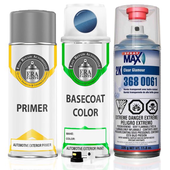 ERA Paints Y05 - Medium Blue Metallic for SUZUKI Exact Match Spray Paint Spray - Premium Kit w/ 2K SprayMax Clearcoat