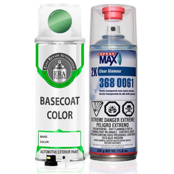 ERA Paints Y32 - Calypso Green Metallic for SUZUKI Exact Match Spray Paint Spray - Essential Kit W/ 2K SprayMax Clearcoat