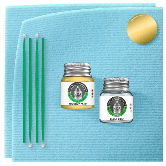 ERA Paints Y57M - Sunburst Yellow Metallic for HONDA Exact Match Touch Up Paint Jar - Essential Kit