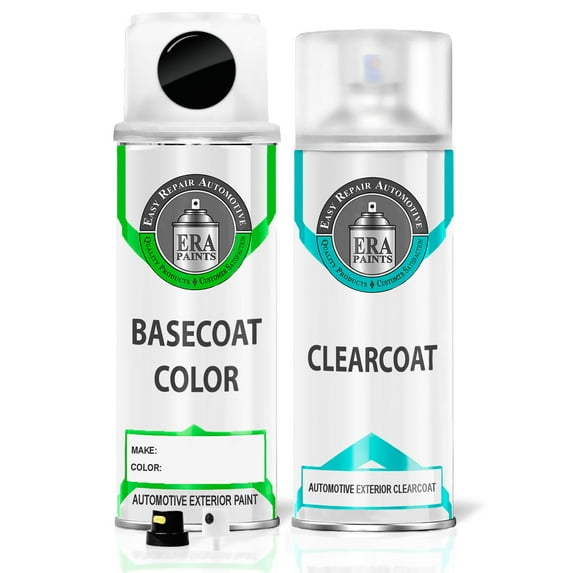 ERA Paints YC/R4/Y4 - Black for FORD Exact Match Touch Up Paint Spray - Essential Kit