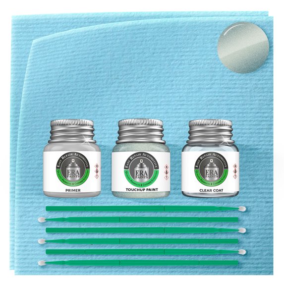 ERA Paints YQ - Ice Storm Metallic for LINCOLN Exact Match Touch Up Paint Jar - Premium Kit