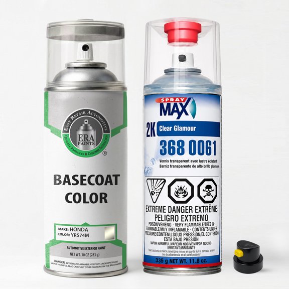 ERA Paints YR574M - Bold Beige Metallic for Honda Exact Match Automotive Spray Paint - Essential Kit w/ 2K SprayMax Clearcoat