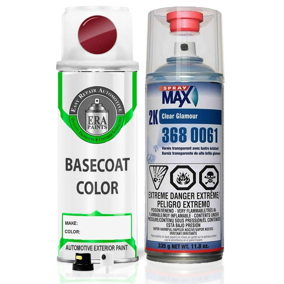 ERA Paints ZLB - Volcano Red Pearl for SUZUKI Exact Match Spray Paint Spray - Essential Kit w/ 2K SprayMax Clearcoat