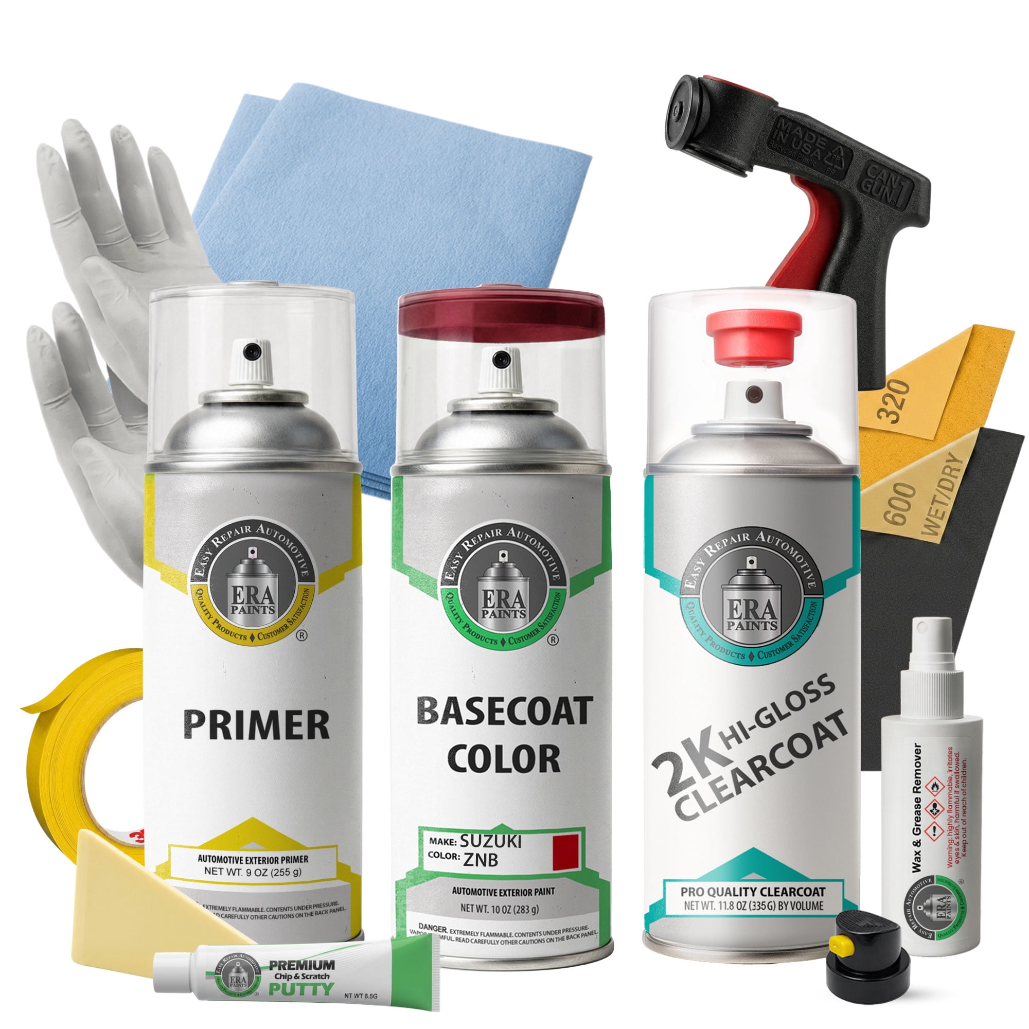 ERA Paints ZNB - Vivid Red for Suzuki Exact Match Touch-Up Spray
