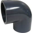 thumbnail image 1 of ERA Sch 80 PVC 90 Degree Elbow, 3 Inch Socket Connect, Gray, PVC80ELB90300X, 1 of 3
