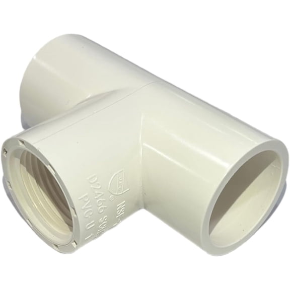 ERA, Schedule 40 PVC-U, 1" Female Threaded Tee, Pipe Fitting, (Slip x Slip x Thread) NSF-PW Compliant (1", 5)