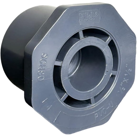 ERA Schedule 80 PVC 1 1/2 x 1/2 Reducing Ring, 837 Series, Gray (5-Pack)