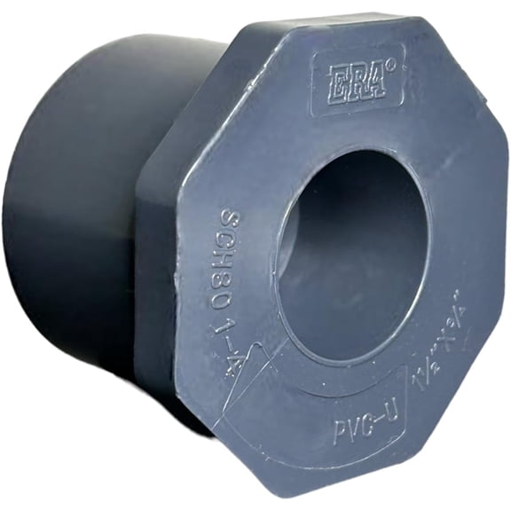 ERA Schedule 80 PVC 1 1/2 x 3/4 Reducing Ring, 837 Series, Gray (5-Pack)
