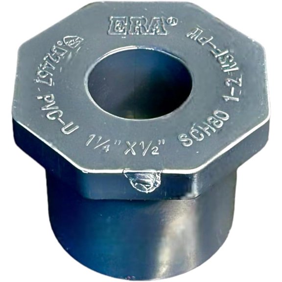ERA Schedule 80 PVC 1 1/4 x 1/2 Reducing Ring, 837 Series, Gray (5-Pack)