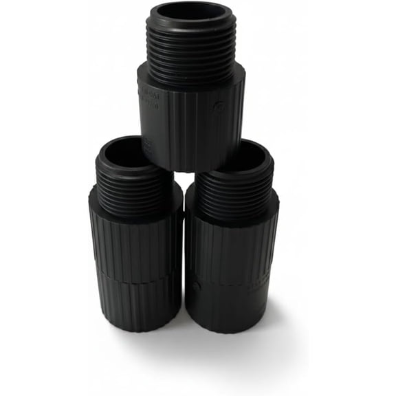 ERA Schedule 80 PVC 2 Male Adapter, Slip x MIPT, Gray (5-Pack)