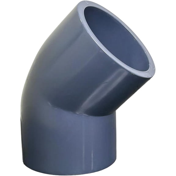 ERA Schedule 80 PVC 3 45-Degree Elbow, 817 Series, Socket Connection, Gray (5-Pack)