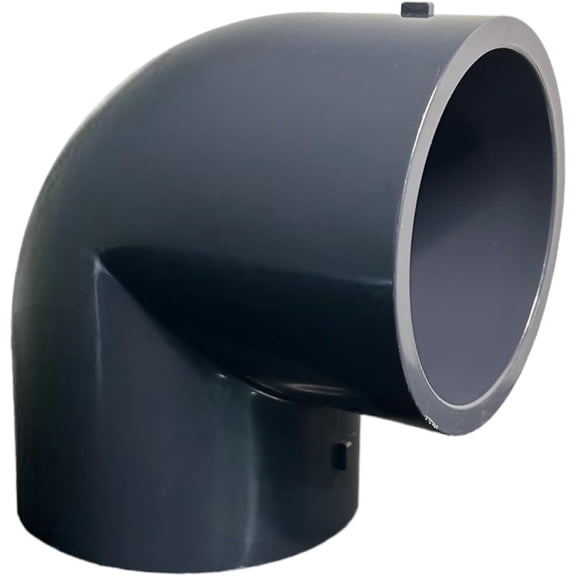 ERA Schedule 80 PVC 6 90-Degree Elbow, 806 Series, Socket Connection (Slip), Gray