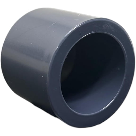 ERA Schedule 80 PVC 6 End Cap, Socket Connection, 847 Series, Gray (2-Pack)