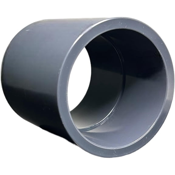 ERA Schedule 80 PVC Coupling, 3 Socket x Socket Pipe Fitting, 829 Series, Gray (1 Pack)