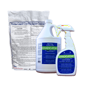 ERADICATOR for Bed Bugs and Dust Mites & Perma-Guard Diatomaceous Earth Crawling Insect Control Combo / Non-Toxic, Natural, Safe Bedbug Killer / 24 Oz Spray, 128 Oz Refill Bottle, and 2 lb DE Bag