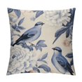 ERAPDAUR Blue and White Floral Throw Pillow Covers Chinoiserie Peony