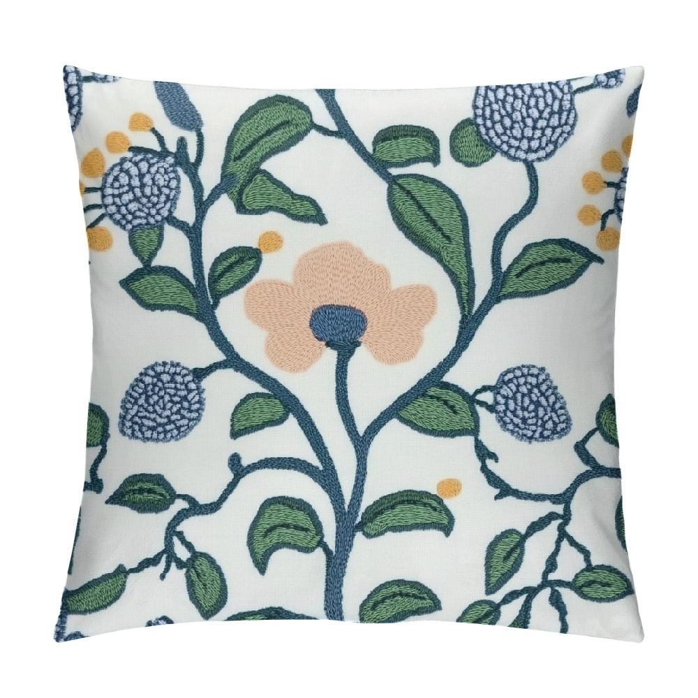 ERAPDAUR Decorative Throw Pillow Cover Farmhouse Floral Pillowcase for