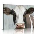 ERAPDAUR Farmhouse Canvas Wall Art Rustic Cow Dutch Windmill Cotton