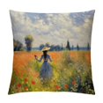 ERAPDAUR Flowers Pillow Cushion Covers Short Plush Velvet Breathable