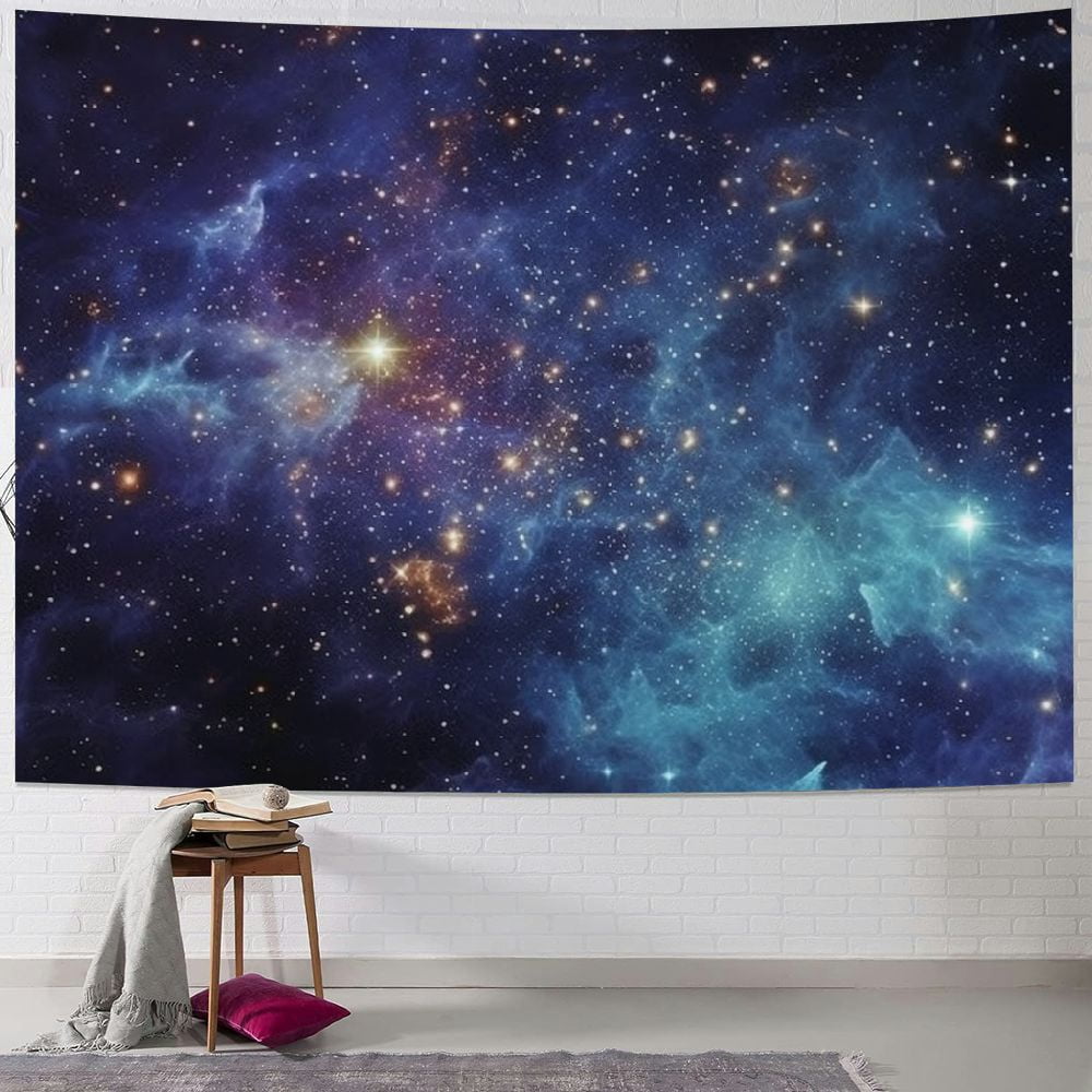 ERAPDAUR Galaxy Tapestry for Bedroom Aesthetic Space Blue Night Starry ...