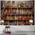 thumbnail image 1 of ERAPDAUR  Mad Scientist Laboratory Tapestry for Kids Boy Halloween Creepy Skull Poison Apothecary Witch Kitchen Birthday Party Supplies Decorations Banner Background 50x40inch, 1 of 6