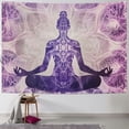 thumbnail image 1 of ERAPDAUR  Meditation Zen Tapestry Spiritual Chakra Tapestry Yoga Aesthetic Wall Hanging Colorful Psychedelic Buddha Trippy tapestry Hippie Lotus Mural for Bedroom Living Room Décor 40x30inch, 1 of 6