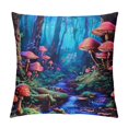 ERAPDAUR Mushrooms Fashion Style DirtResistant Throw Pillow Covers for