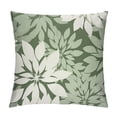 thumbnail image 1 of ERAPDAUR Sage Green Throw Pillow Cover Spring Floral Lumbar Pillow Case Farmhouse Dahlia Pillow Covers Soft  Pillow Cases with Zipper Decorative Modern Flower Cushion Covers 18x18in, 1 of 5