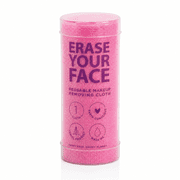 ERASE YOUR FACE Reusable Makeup Removing Cloth, Pink
