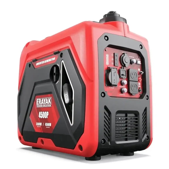 ERAYAK 4500W Portable Inverter Generator for Home Use, Super Quiet Small Generator for Camping Outdoor Emergency Power Backup, Gas Powered Engine, ECO Mode, EPA Compliant