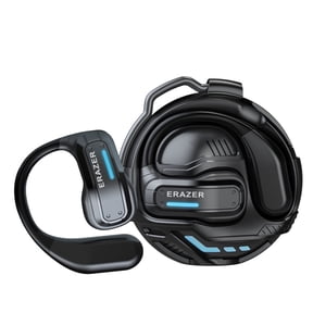 ERAZER X8 Open Ear Wireless Sport Earbuds, Ear Hook Bluetooth Headphones with Mic, IPX5 Sweatproof for Running & Workout, Black