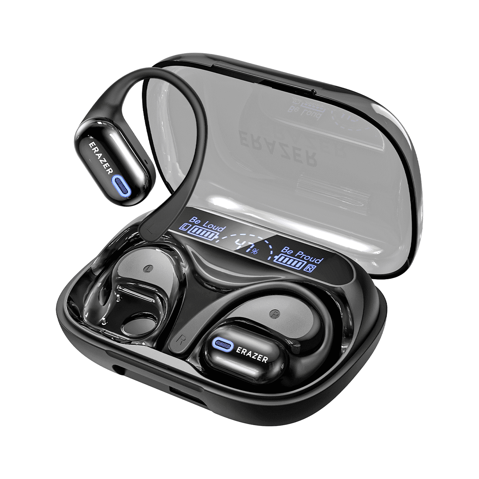 EARZER XP18 Wireless Earbuds, Open-Ear Design, Support Phone
