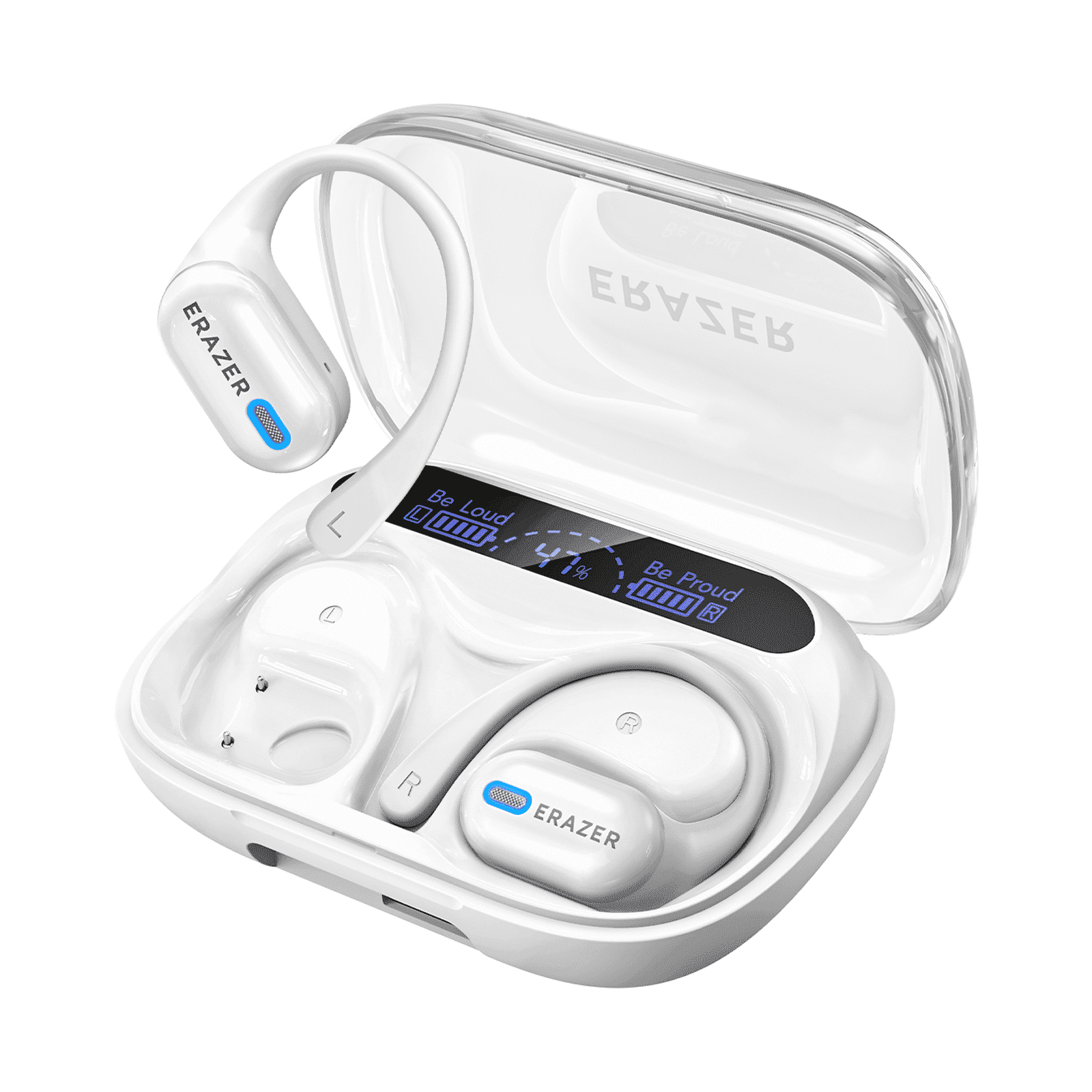 ERAZER XP18 Wireless Headphones Open Ear Real Time Translation Earbuds HiFi Stereo Sports support Charge Phones