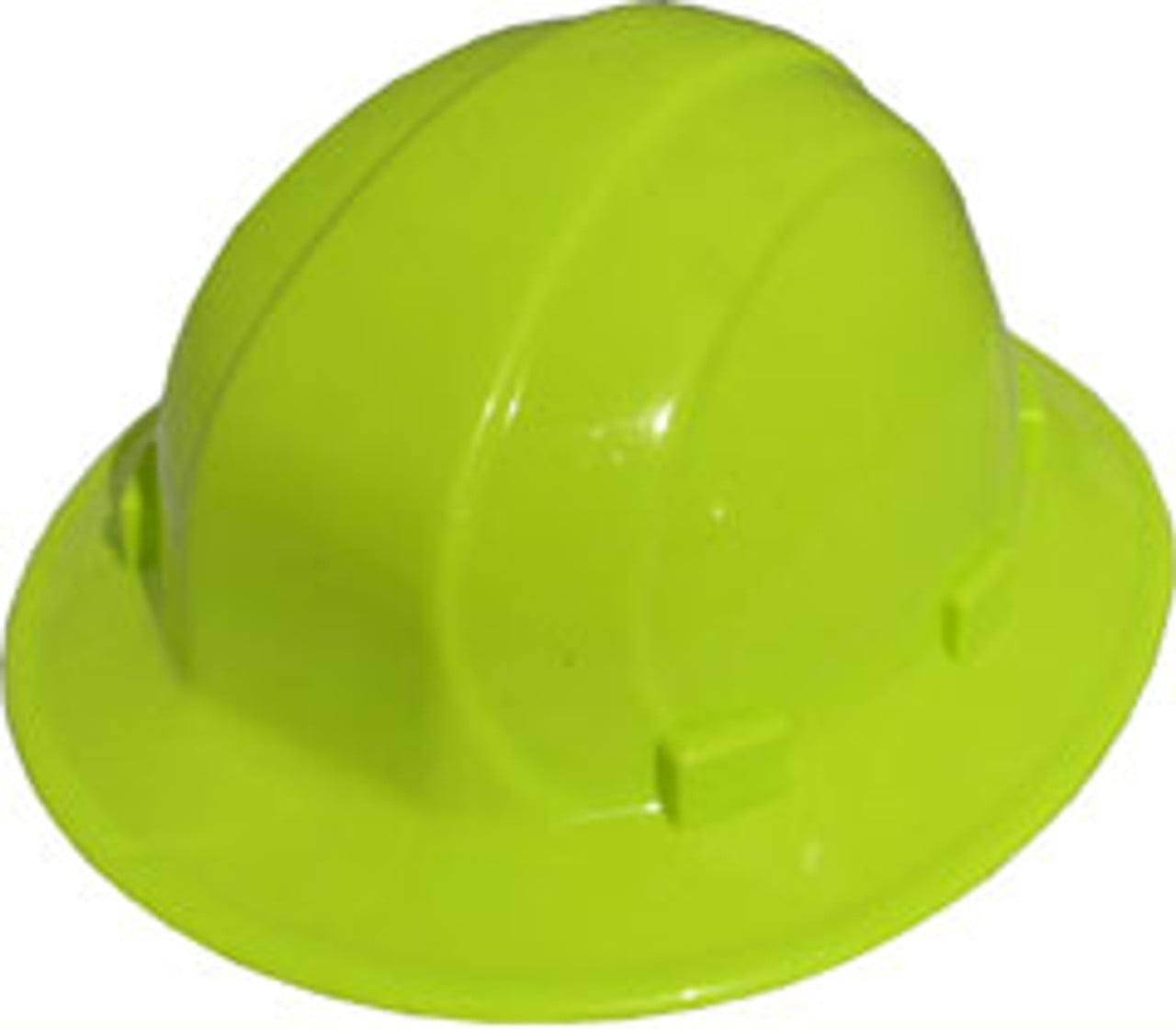 ERB Omega II Full Brim Hard Hats With Ratchet Suspension Hi Viz Yellow