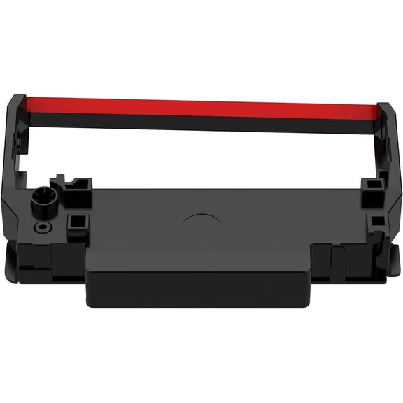ERC-30/34/38 Compatible Black & Red Ink Ribbon Cartridges for Epson TM-U220, Bixolon Cash Register Printers, POS Printers, Replacement Cartridge (6)