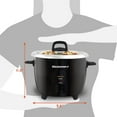 thumbnail image 1 of ERC2010B Electric Rice Cooker with Stainless Steel Inner Pot - 10 Cups Cooked, Black, 1 of 5