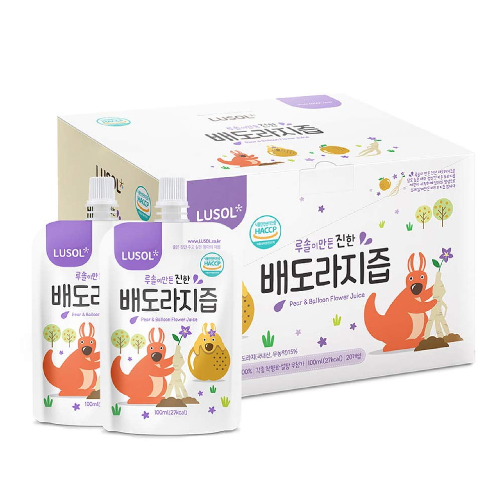 ERCOHS LUSOL Juice 20 packs (Rich Pear & Balloon Flower Root Juice(20ea))