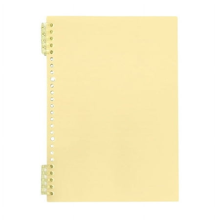 ERDOUY 1 Pack A4 Plaid Spiral Notebook,Removable Thick Paper Hardcover Notebooks 120 Pages / 60 Sheets,for Note Taking Office Home Supplies,Yellow